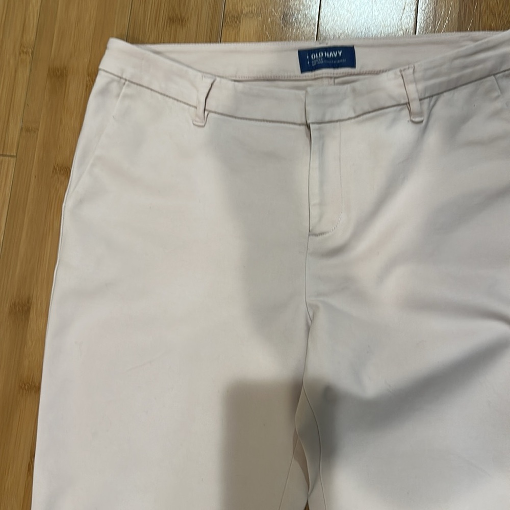 Old Navy Harper size 8 regular, very light pink, side seam pockets, mid rise , - Picture 5 of 6